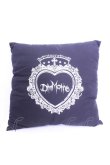 画像2: DimMoire / DimMoireロゴクッション  ブラック O-26-01-16-1020-0-ZA-OW-OS (2)