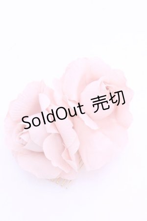 画像: Victorian maiden / バーバリーコサージュ&リーフコーム  ピンク O-26-01-16-1023-CL-AC-OW-OS