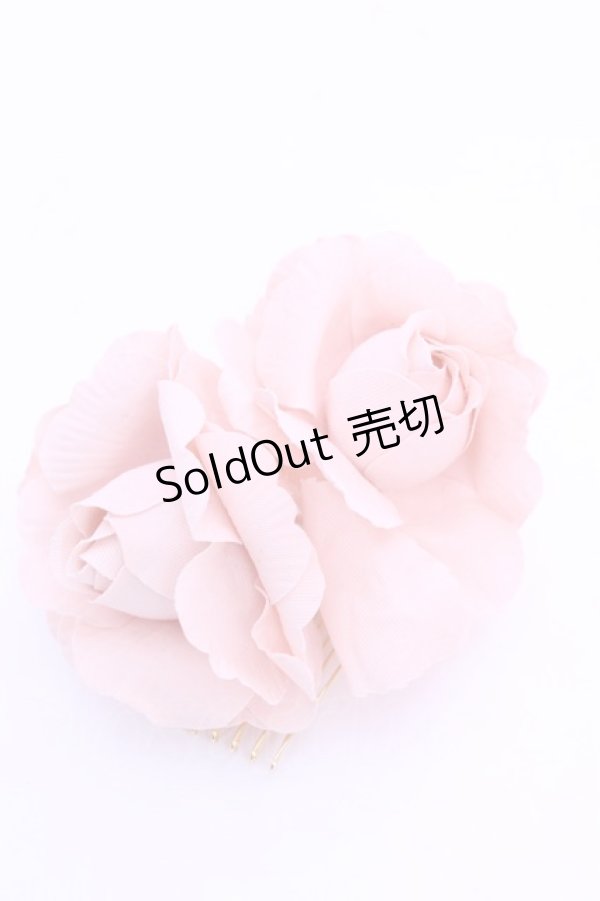 画像1: Victorian maiden / バーバリーコサージュ&リーフコーム  ピンク O-26-01-16-1023-CL-AC-OW-OS (1)