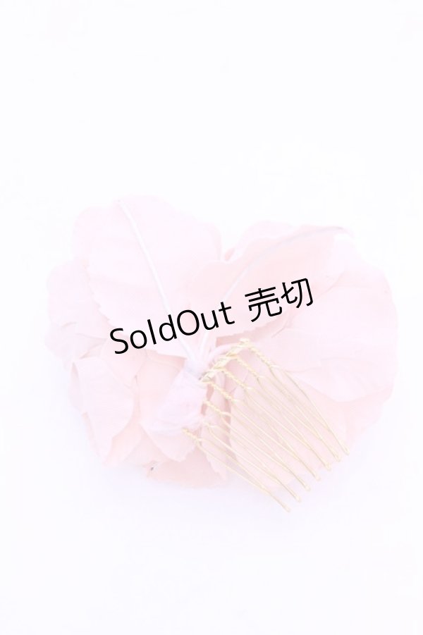 画像2: Victorian maiden / バーバリーコサージュ&リーフコーム  ピンク O-26-01-16-1023-CL-AC-OW-OS (2)