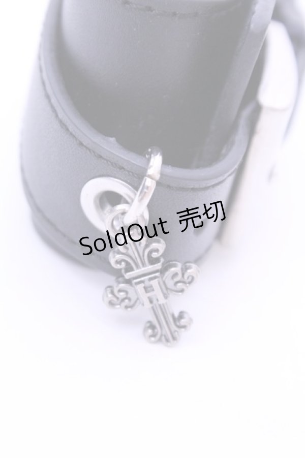 画像2: h.NAOTO / ベルトブレスレット  ブラック O-26-01-16-1038-HN-AC-OW-OS (2)