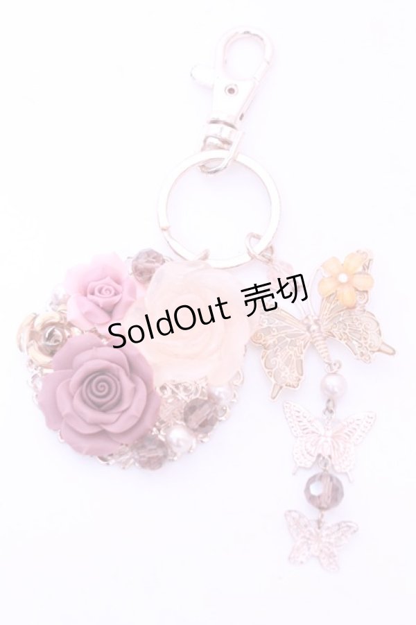 画像1: axes femme / ローズガーデンキーチャーム  ゴールド O-26-01-16-1041-AX-ZA-OW-OS (1)