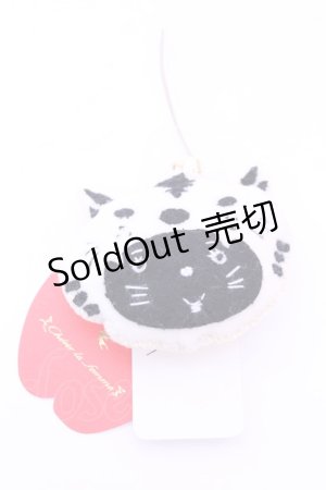 画像: Franche Lippee / とらねこストラップ  シロ×クロ O-26-01-16-1042-LO-ZA-OW-ZT150-F002