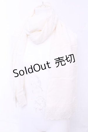 画像: Franche Lippee / コットンレースストール  キナリ O-26-01-16-1044-LO-ZA-OW-ZT0121U