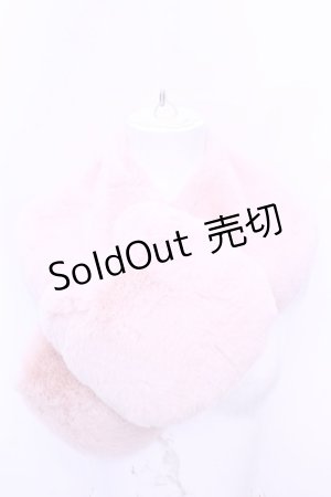 画像: Franche Lippee / フェイクファーねこマフラー  ピンク O-26-01-16-1045-LO-ZA-OW-ZT305
