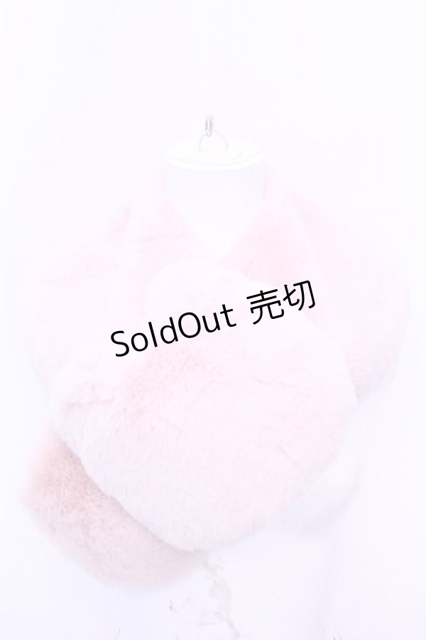画像1: Franche Lippee / フェイクファーねこマフラー  ピンク O-26-01-16-1045-LO-ZA-OW-ZT305 (1)
