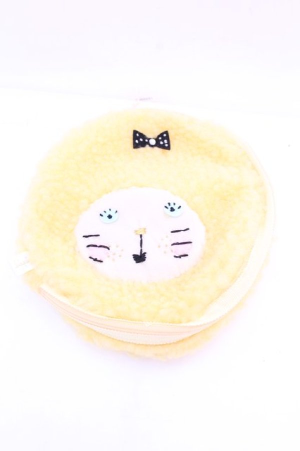 画像1: Franche Lippee / もこもこポーチ  イエロー O-26-01-16-1047-LO-ZA-OW-OS (1)