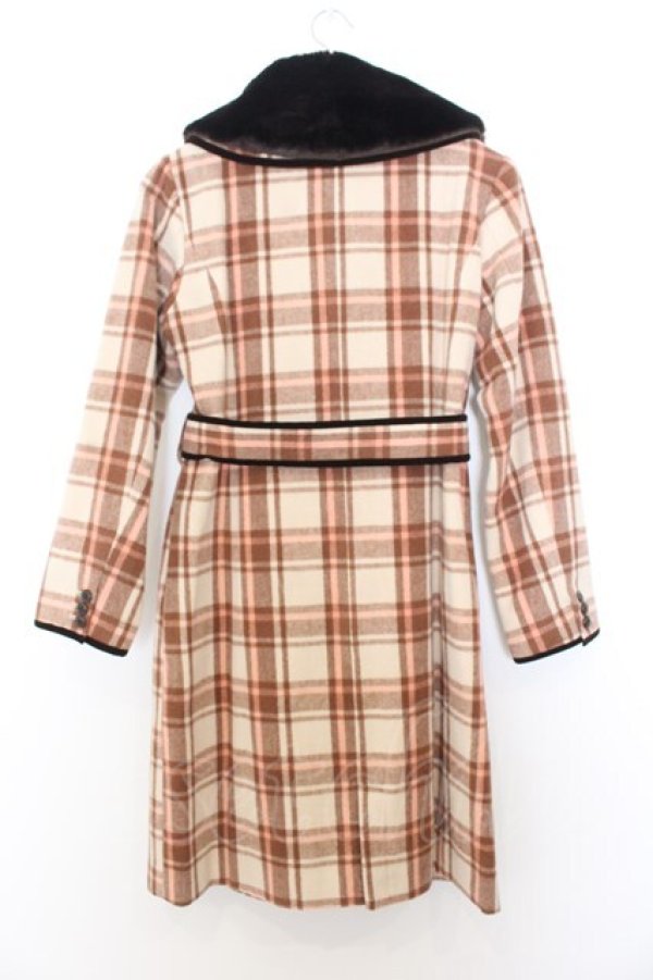 画像3: an another angelus / チェックパイピングコート F ベージュ系 O-26-01-16-010-CA-CO-OW-OS (3)