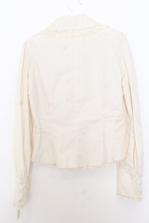 画像3: Innocent World / ヨーク切替ブラウス L キナリ O-26-01-16-011-IW-BL-OW-OS (3)