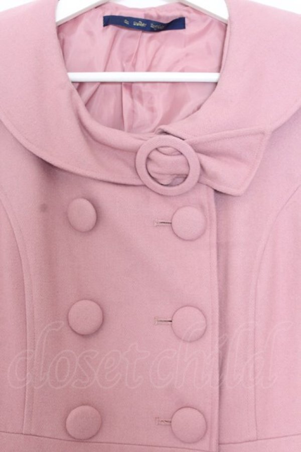 画像2: an another angelus / 裾ボア切り替えコート F ピンク O-26-01-16-013-CA-CO-OW-OS (2)