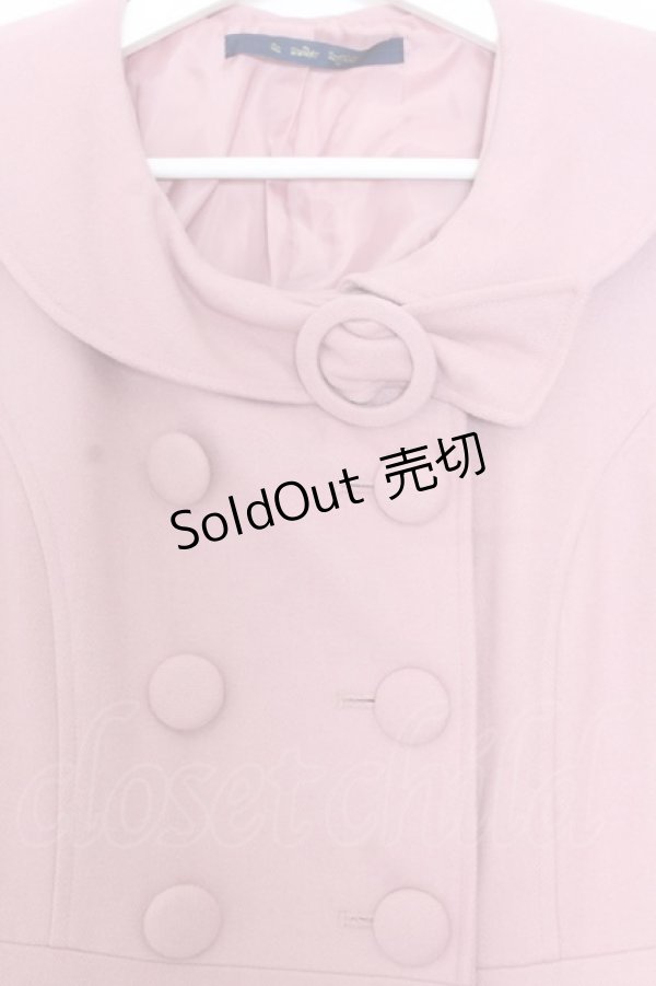 画像2: an another angelus / 裾ボア切り替えコート F ピンク O-26-01-16-013-CA-CO-OW-ZTC002 (2)