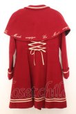 画像4: Amavel / 懐中時計刺繍入り　ケープ付フレアコート M ワイン O-26-01-16-016-CA-CO-OW-OS (4)