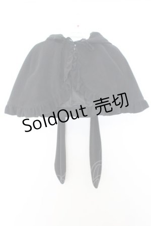 画像: PEACE NOW / うさみみケープ M ブラック O-26-01-16-017-PU-TO-OW-OS