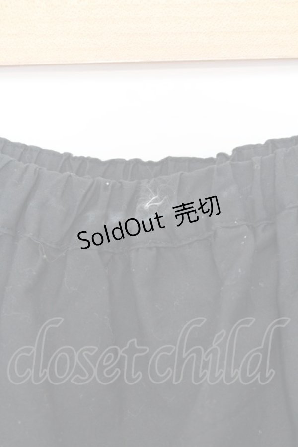 画像2: PEACE NOW / ギャザーフリルスカート M ブラック O-26-01-16-019-PU-SK-OW-OS (2)