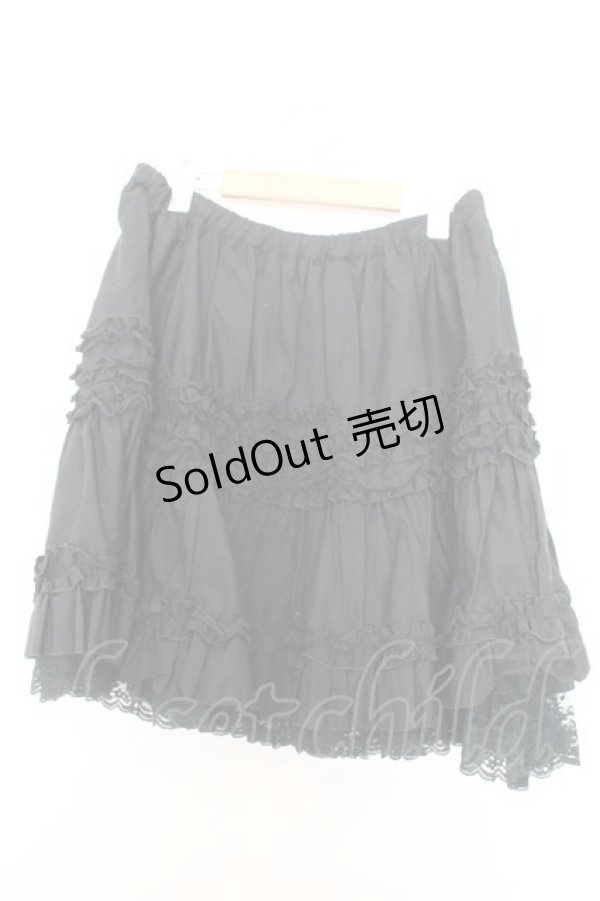 画像3: PEACE NOW / ギャザーフリルスカート M ブラック O-26-01-16-019-PU-SK-OW-OS (3)