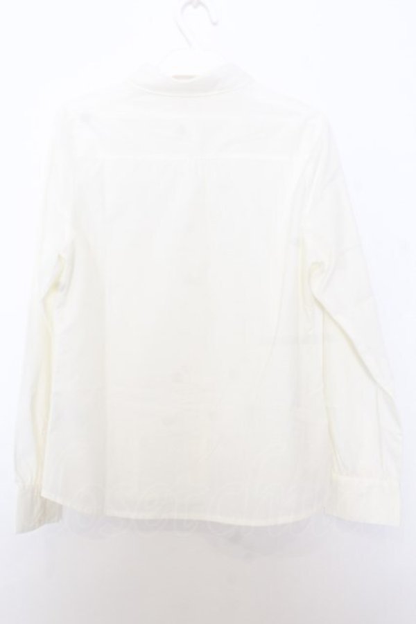 画像3: Fi.n.t / 鍵刺繍クレリックシャツ F アイボリー O-26-01-16-020-CA-BL-OW-OS (3)