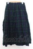 画像1: Franche Lippee / チェックウールスカート  グリーン×ネイビー O-26-01-16-025-LO-SK-IG-OS (1)