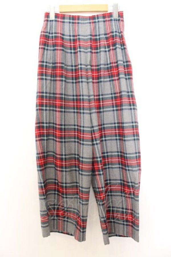 画像1: Franche Lippee / タータンチェックパンツ  グレー O-26-01-16-026-LO-PA-IG-OS (1)