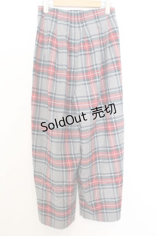画像3: Franche Lippee / タータンチェックパンツ  グレー O-26-01-16-026-LO-PA-IG-ZT548 (3)