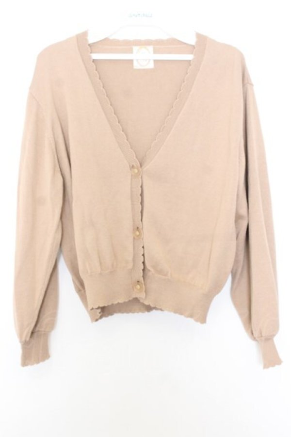 画像1: F&A / マーガレット釦UVカットニットカーディガン  ブラウン O-26-01-16-027-LO-TO-IG-OS (1)