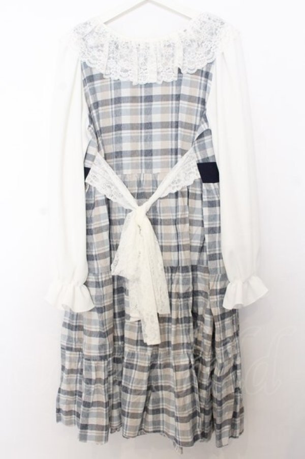 画像3: marcHenTica / オルネラワンピース  ブルー×シロ O-26-01-16-031-LO-OP-IG-OS (3)