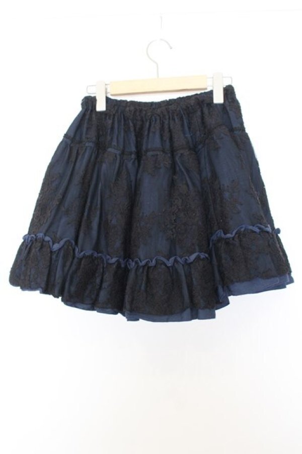画像3: Sheglit / Mysticレーススカート M ネイビー O-26-01-16-032-EL-SK-IG-OS (3)