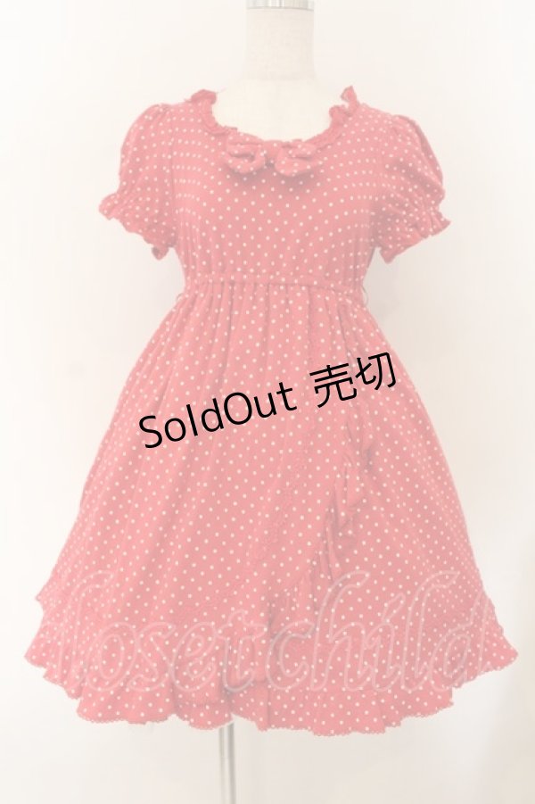 画像1: BABY,THE STARS SHINE BRIGHT / Lolipop Ribbonワンピース  えんじ O-26-01-17-024-BA-OP-OW-OS (1)