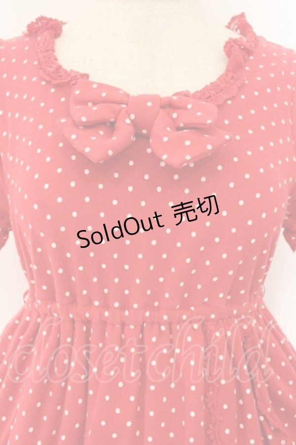 画像2: BABY,THE STARS SHINE BRIGHT / Lolipop Ribbonワンピース  えんじ O-26-01-17-024-BA-OP-OW-OS (2)