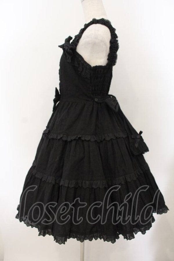 画像4: Angelic Pretty / バニラン肩リボンジャンパースカート【旧タグ】  クロ O-26-01-17-026-AP-OP-IG-OS (4)