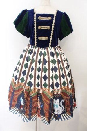 画像: axes femme kawaii / ドールズサーカスワンピース M ブルー O-26-01-17-003-AX-OP-OW-OS