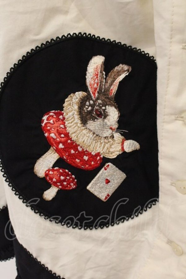 画像3: PINK HOUSE / ハロウィーンワンダーランドワッペン使いスカート  シロ×クロ O-26-01-17-032-LO-OP-IG-OS (3)