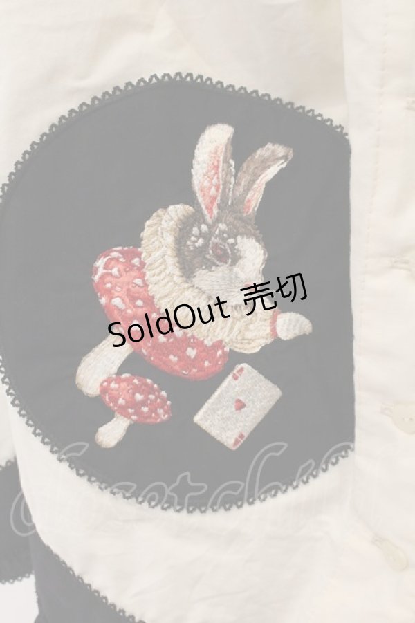 画像3: PINK HOUSE / ハロウィーンワンダーランドワッペン使いスカート  シロ×クロ O-26-01-17-032-LO-OP-IG-OS (3)