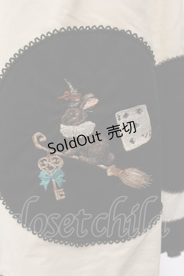 画像4: PINK HOUSE / ハロウィーンワンダーランドワッペン使いスカート  シロ×クロ O-26-01-17-032-LO-OP-IG-OS (4)