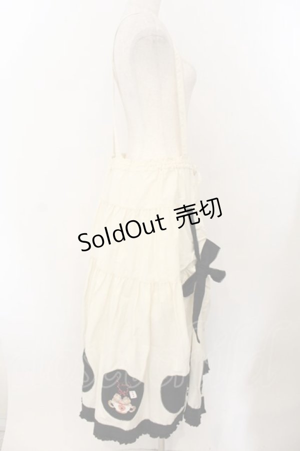 画像5: PINK HOUSE / ハロウィーンワンダーランドワッペン使いスカート  シロ×クロ O-26-01-17-032-LO-OP-IG-OS (5)