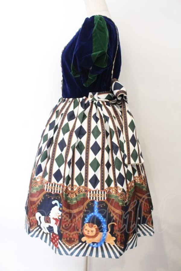 画像4: axes femme kawaii / ドールズサーカスワンピース M ブルー O-26-01-17-003-AX-OP-OW-OS (4)