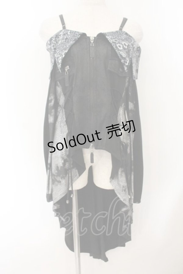 画像1: Qutie Frash / ライダースチュニック  ブラック O-26-01-17-037-QU-JA-IG-OS (1)