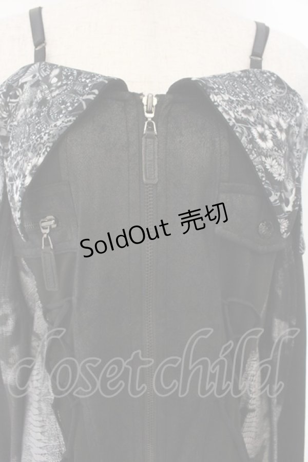 画像2: Qutie Frash / ライダースチュニック  ブラック O-26-01-17-037-QU-JA-IG-OS (2)