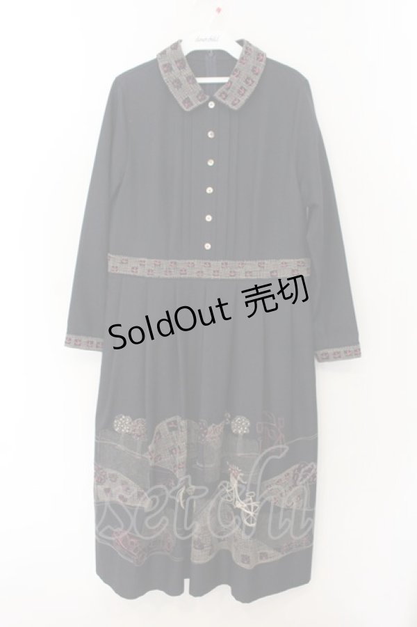 画像1: Jane Marple Dans Le Salon / British countryside day dress M ネイビー O-26-01-17-038-JM-OP-IG-OS (1)