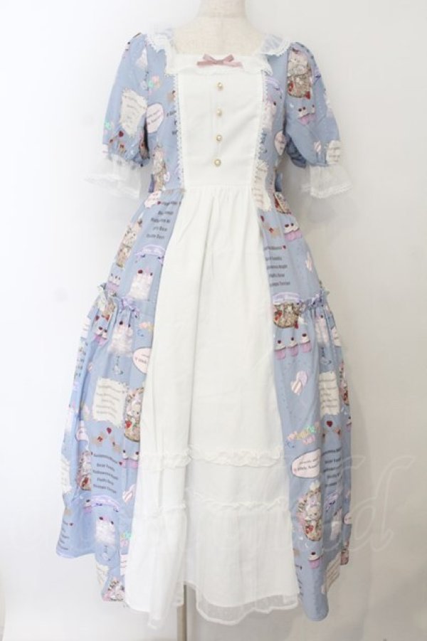 画像1: axes femme kawaii / 10thアニバーサリーワンピース M サックス O-26-01-17-004-AX-OP-OW-OS (1)