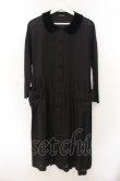 画像1: Jane Marple / Velvet collar dress（ベルベットカラードレス） M クロ O-26-01-17-042-JM-OP-IG-OS (1)