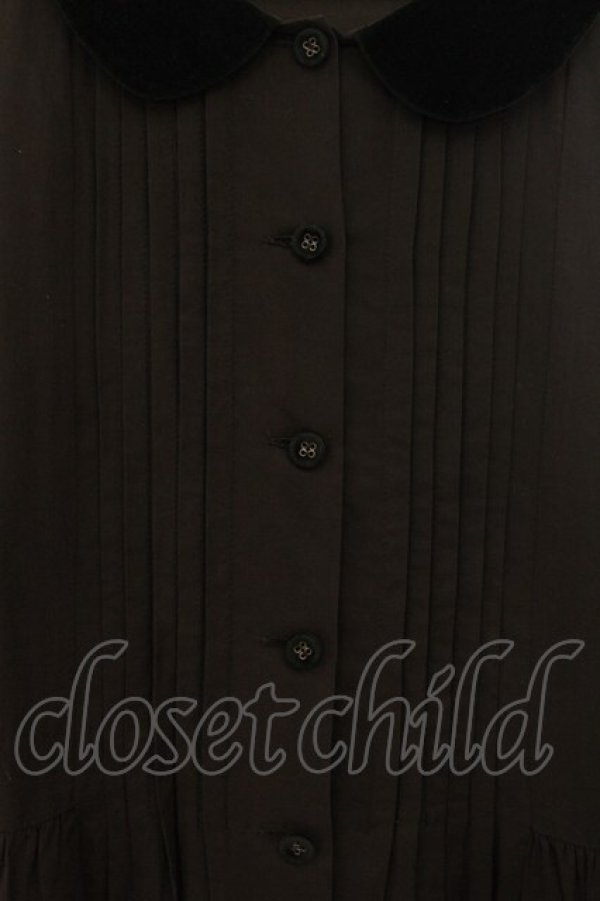 画像2: Jane Marple / Velvet collar dress（ベルベットカラードレス） M クロ O-26-01-17-042-JM-OP-IG-OS (2)