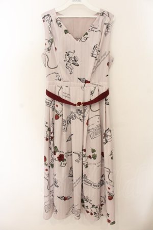 画像: axes femme / ハートキューピット柄ワンピース F ピンク O-26-01-17-046-AX-OP-YM-OS