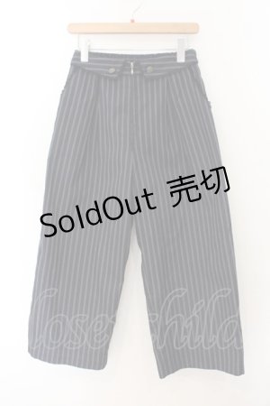 画像: axes femme / 襟デザインセンタージップパンツ M ネイビー O-26-01-17-053-AX-PA-OW-OS