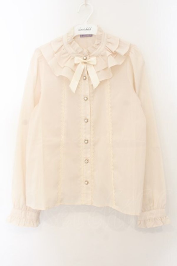 画像1: axes femme kawaii / 童話の小公女ブラウス M キナリ O-26-01-17-058-AX-BL-OW-OS (1)