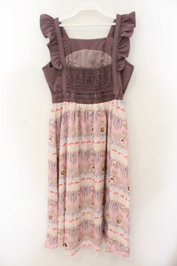 画像4: axes femme POETIQUE / ガトーシュクレフリルワンピース M ピンク O-26-01-17-064-AX-OP-OW-OS (4)