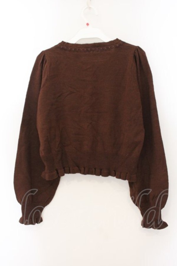画像3: axes femme kawaii / 2つリボンカーディガン M ブラウン O-26-01-17-066-AX-TO-OW-OS (3)