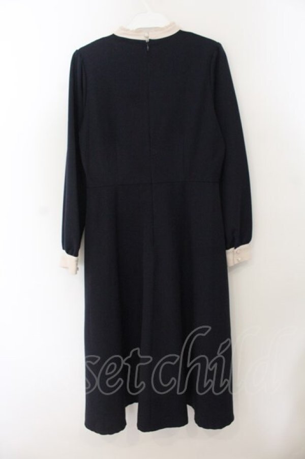 画像3: Fi.n.t / 絵画風ヨーク刺繍ワンピース F ネイビー O-26-01-17-074-CA-OP-OW-OS (3)