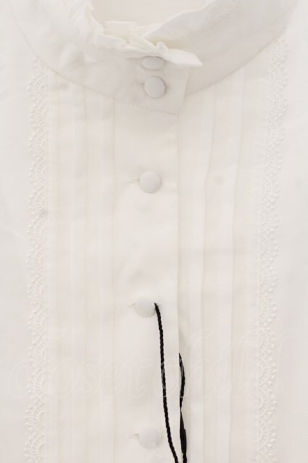 画像2: Sheglit / "Serena"タックブラウス M ホワイト O-26-01-17-075-EL-BL-OW-OS (2)