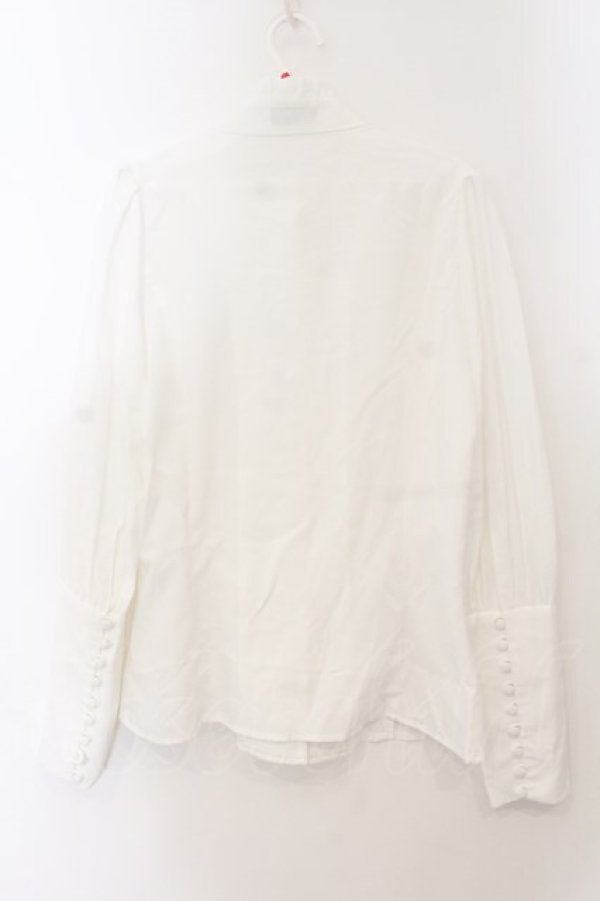 画像4: Sheglit / "Serena"タックブラウス M ホワイト O-26-01-17-075-EL-BL-OW-OS (4)