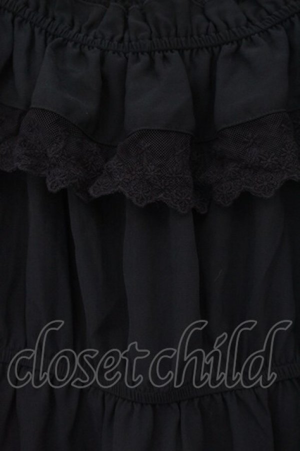 画像2: axes femme kawaii / エンパイアフリルブラウス M ネイビー O-26-01-17-076-AX-BL-OW-OS (2)